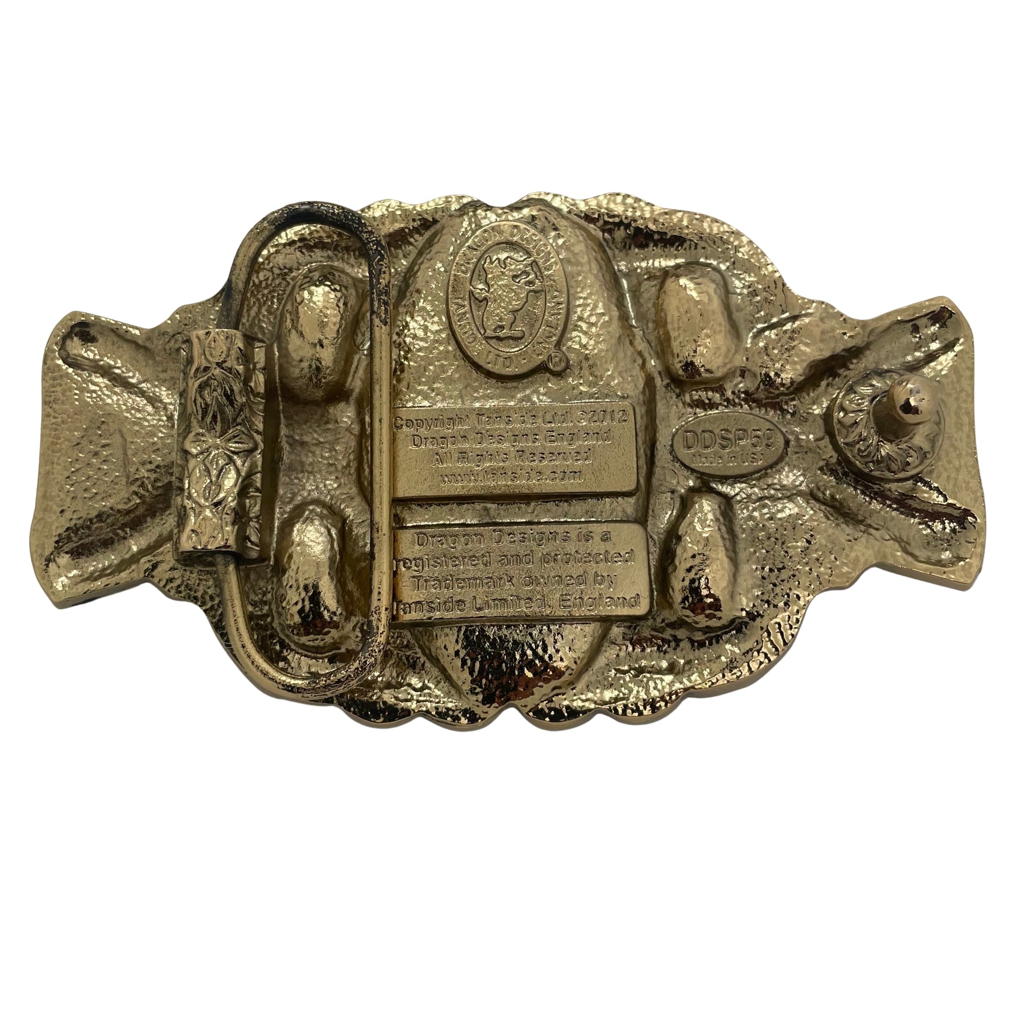 Celtic Silver & Gold Belt Buckle