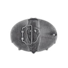 Cowboy Skull western buckle Rear