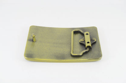 Blank Belt Buckle – Antique Silver or Brass - 90mm x 60mm - Fits 38mm 1.5" Belts