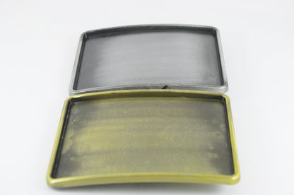 Blank Belt Buckle – Antique Silver or Brass - 90mm x 60mm - Fits 38mm 1.5" Belts