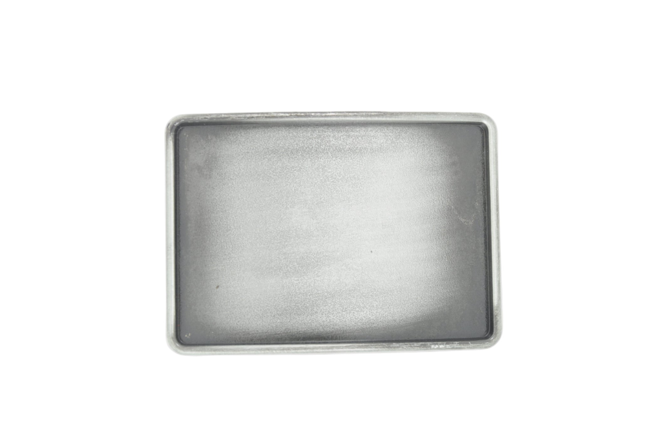 Antique silver blank belt buckle