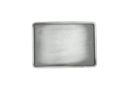 Antique silver blank belt buckle