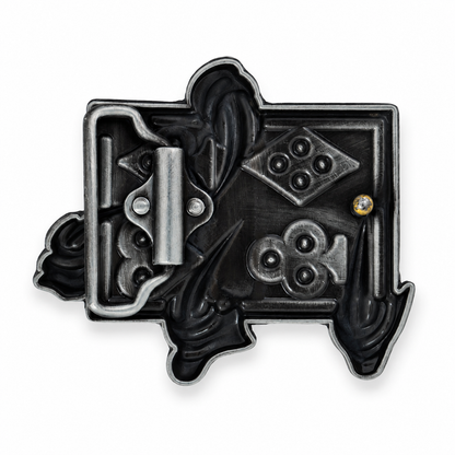 Ace Playing Cards Belt Buckle | Crystal Detail | Rock Style