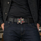 Ace Playing Cards Belt Buckle | Crystal Detail | Rock Style - Flash My Buckle