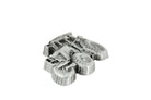 Tractor belt buckle on a white background
