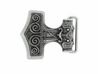 Norse Anchor belt buckle with intricate designs on a white background