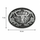 oval longhorn belt buckle sizes
