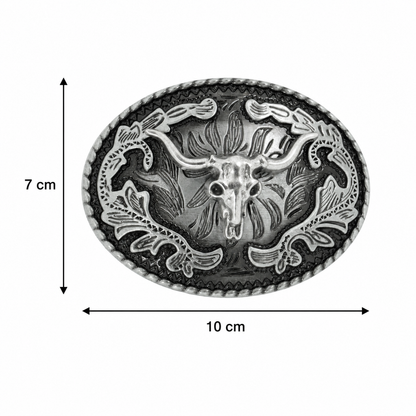 oval longhorn belt buckle sizes
