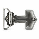 Rear of FMB233 Viking hammer belt buckle showing belt loop and hook fitting