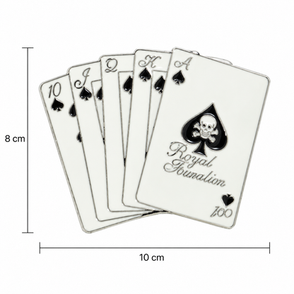 Royal Flush belt buckle size guide showing buckle dimensions