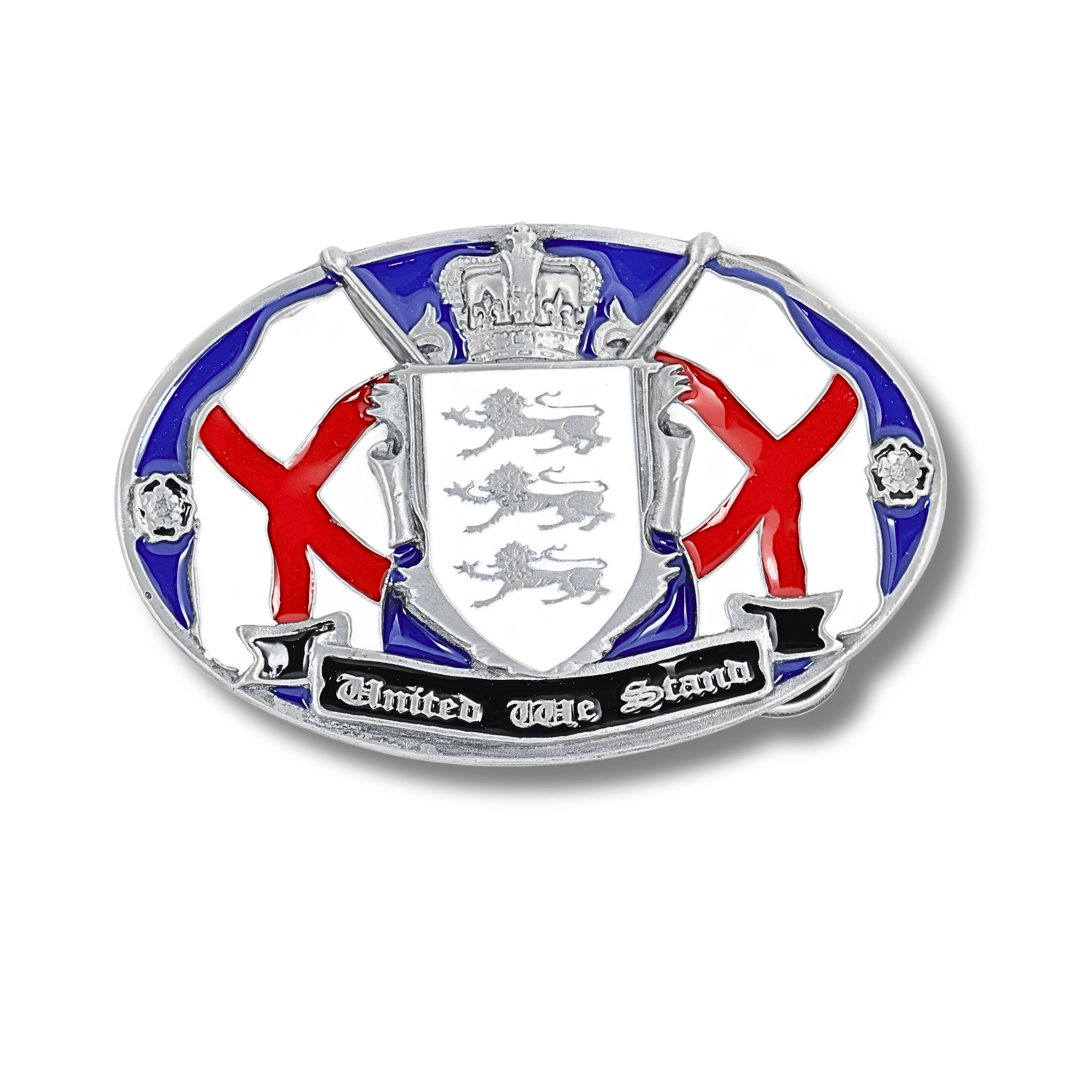 United We Stand Patriotic England Flag Belt Buckle