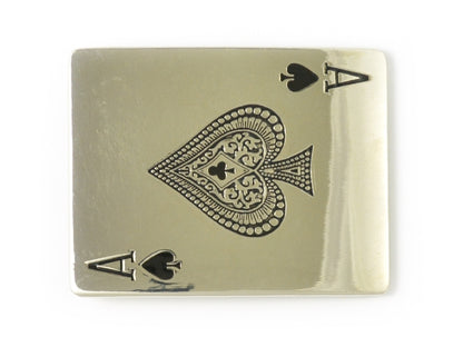 Ace of Spades Belt Buckle – Silver