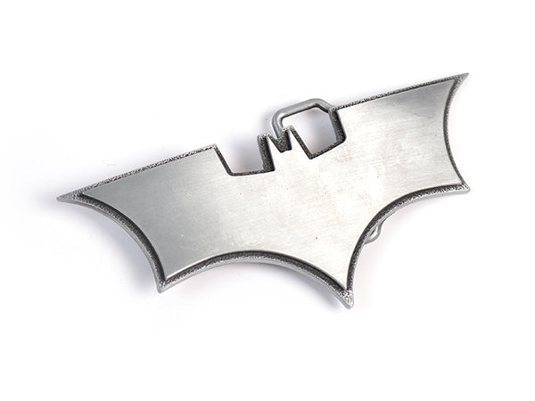 Batman Begins Belt Buckle – Brushed Chrome Edition
