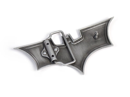 Batman Begins Belt Buckle – Brushed Chrome Edition