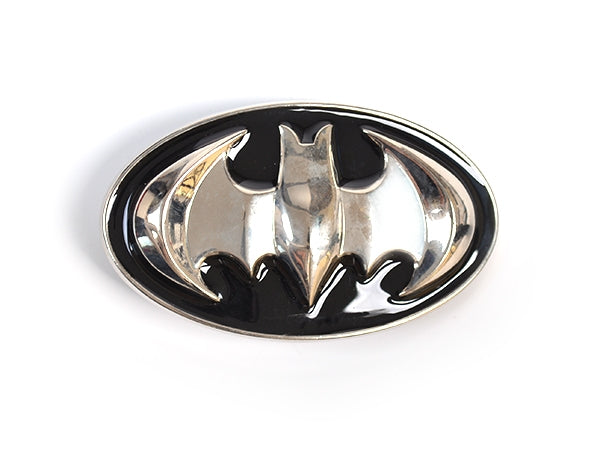Batman Belt Buckle – Black & Chrome Shield
