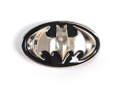 Batman Belt Buckle – Black & Chrome Shield