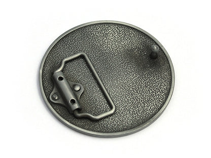 Biohazard Belt Buckle – Black & Silver Symbol