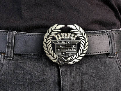 Cadillac Belt Buckle – Crest Emblem Design