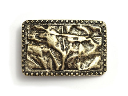 Arts & Crafts Belt Buckle – Bronze Pattern
