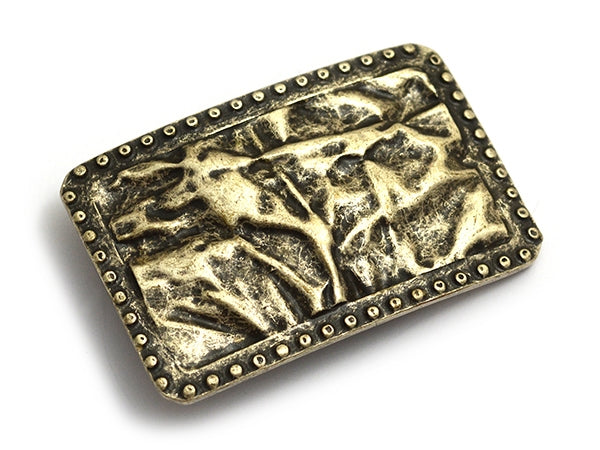 Arts & Crafts Belt Buckle – Bronze Pattern