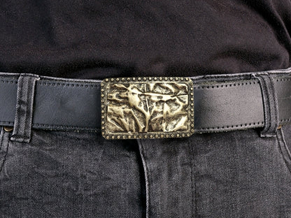 Arts & Crafts Belt Buckle – Bronze Pattern