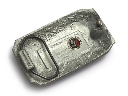 Budweiser Belt Buckle – Beer Can Design