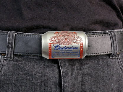 Budweiser Belt Buckle – Beer Can Design