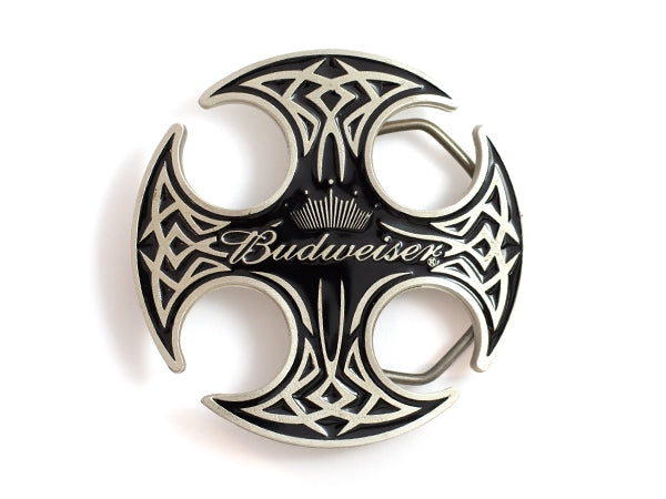 Celtic Round Budweiser Belt Buckle – Cross Logo Design