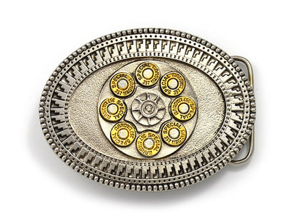 Bullet Chamber Belt Buckle – Revolver Style