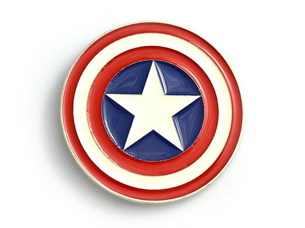 Captain America Belt Buckle – Vibranium Shield Style