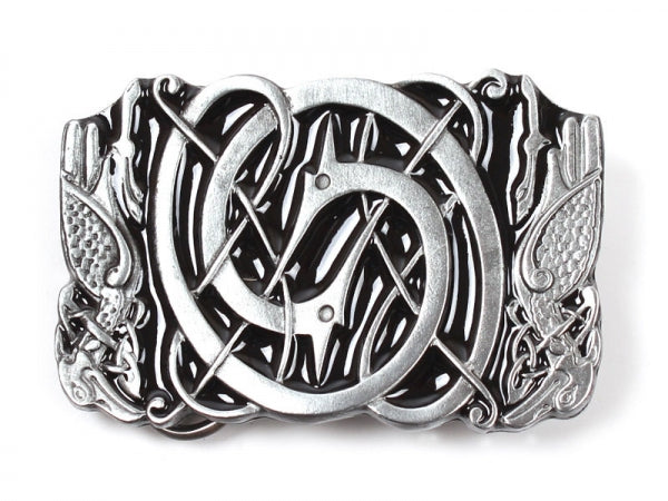 Celtic Birds Belt Buckle – Twin Birds Design