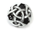 Celtic Belt Buckle – Black Enamel Knotwork