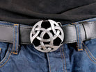 Celtic Belt Buckle – Black Enamel Knotwork