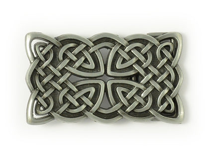 Celtic Belt Buckle – Rectangular Cross Weave
