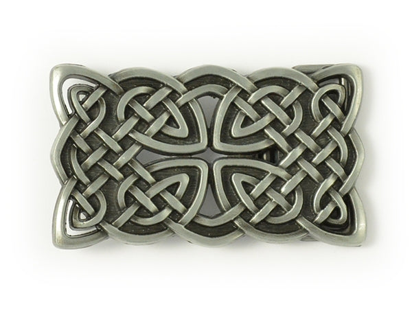 Celtic Belt Buckle – Rectangular Cross Weave
