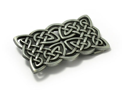 Celtic Belt Buckle – Rectangular Cross Weave