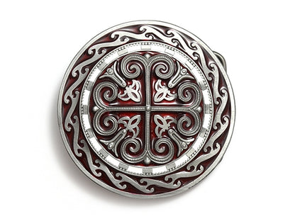 Celtic Knotwork Round Belt Buckle