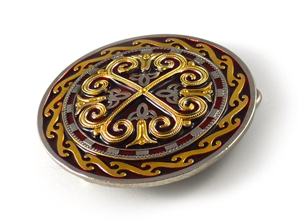 Celtic Cross Belt Buckle – 24ct Gold/Silver Finish