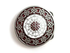 Celtic White Centre Boss Shield Belt Buckle