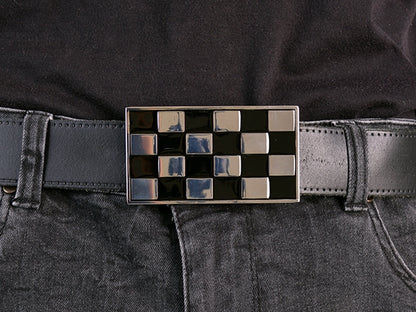 Checkered Flag Belt Buckle