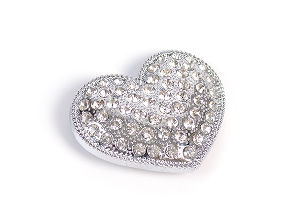 Diamonte Heart Belt Buckle