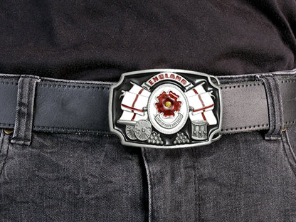 England Rose and St George Cross Belt Buckle