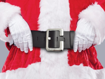 Santa Leather Belt - Made in England - Genuine 75mm Leather