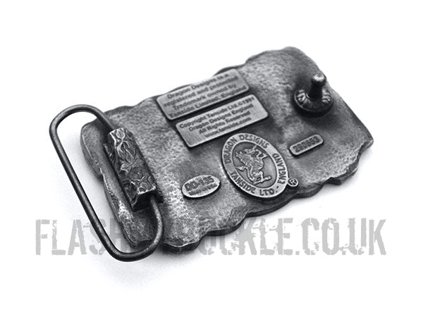 Intertwined Celtic Birds (Black) Belt Buckle