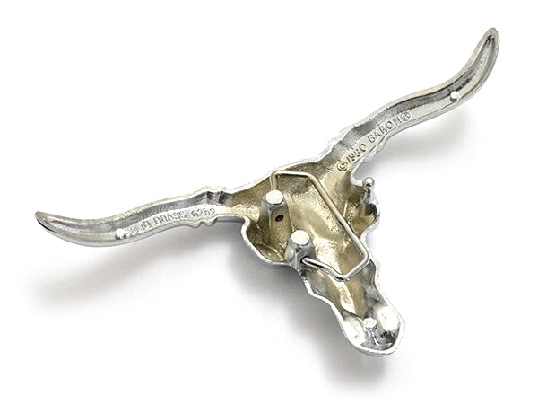 Longhorn Steer Skull Belt Buckle