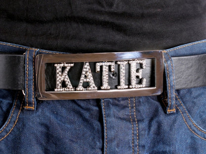 Personalised (Diamanté) Belt Buckle