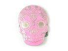 Pink Day of the Dead Skull Belt Buckle