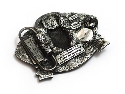 Scotland the Brave Thistle & Flags Belt Buckle