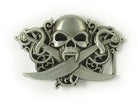Skull & Crossed Cutlasses Belt Buckle