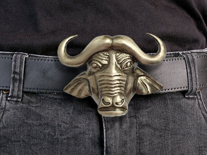 Buffalo Belt Buckle – Western Head Design